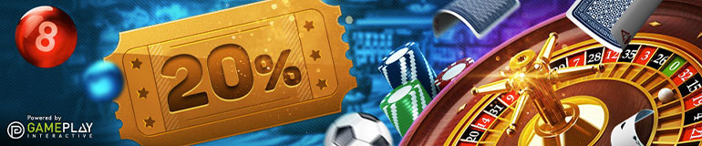 ตัวอย่าง โปรโมชั่นยินดีต้อนรับสมาชิกใหม่ 20%