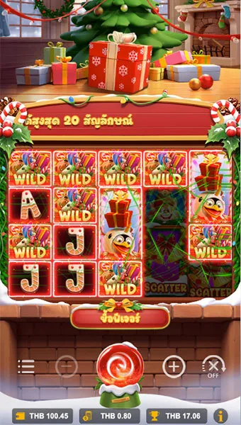 ตัวอย่างสล็อต Pawsome Xmas